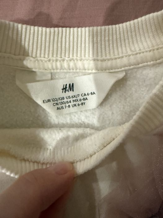 Кофта на флісі на дівчинку h&m