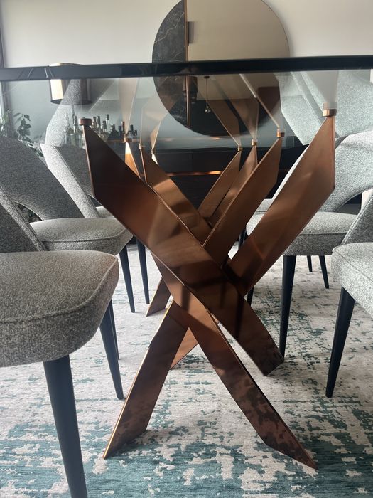 Mesa jantar LasKasas TWISTED Cor bronze