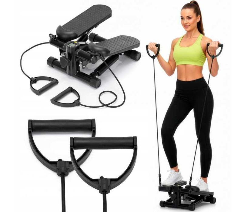 Тренажер степпер с эспандером и Led монитором до 110 кг Польша