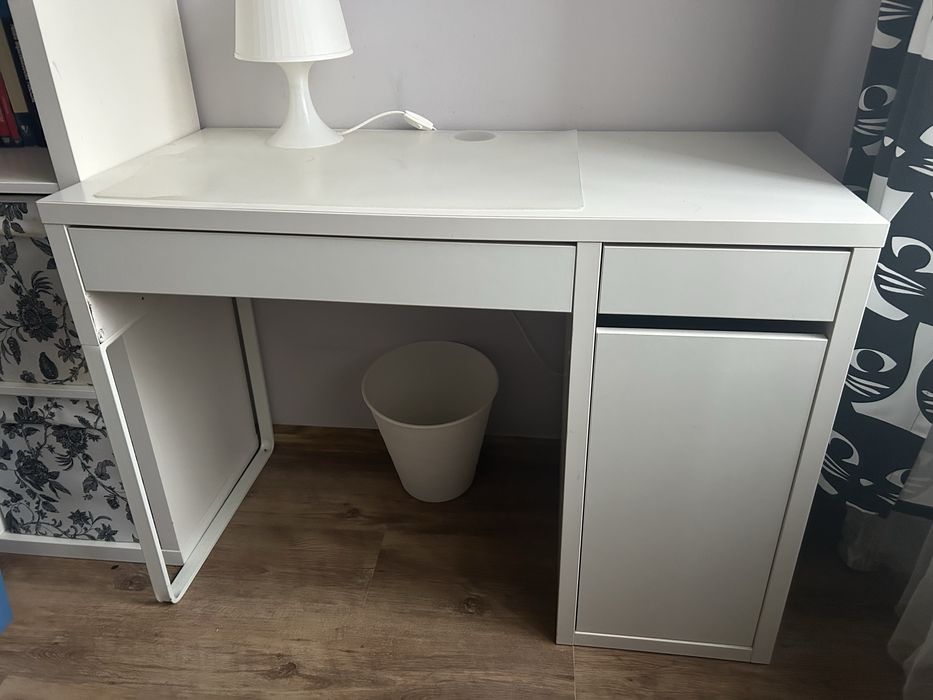 Biurko ikea z szufkada i szafka
