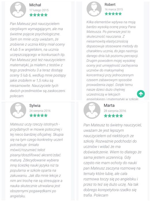 Wrocław Lekcje angielskiego, korepetycje z dojazdem lub online