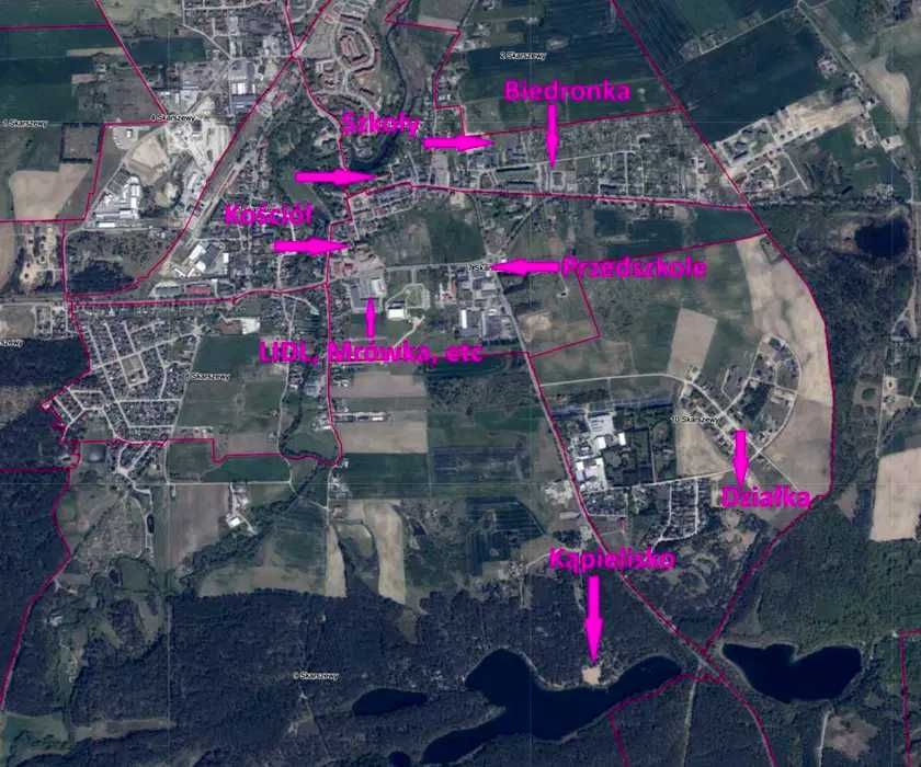 Działka/ę budowlana/ą Skarszewy jezioro media prąd woda las Pólko