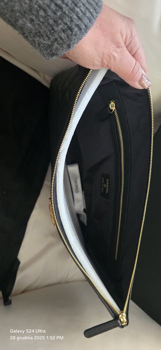 Nowa laptopowka duża skóra naturalna