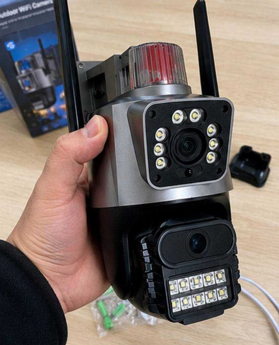 Wi-Fi IP Камера Відеоспостереження 3MP PTZ Поворотна 360° Вулична Бездротова Камера Нічне Бачення Smart
