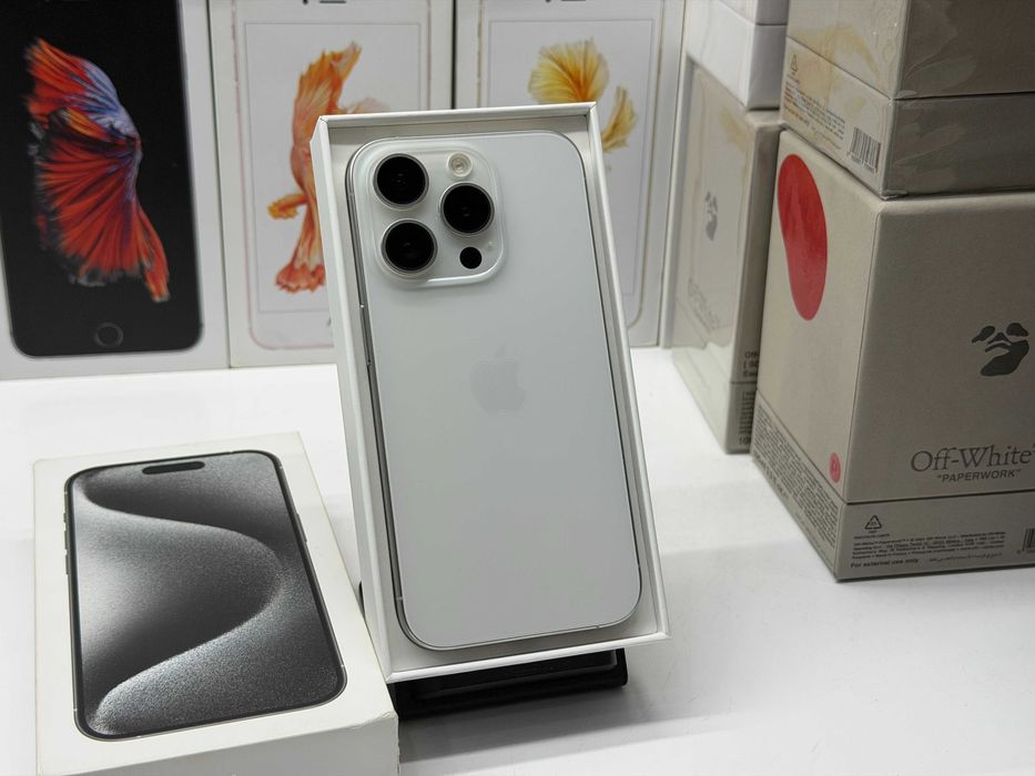 MAГAЗИН iPhone 15 Pro 256gb White Neverlock ГАРАНТИЯ/Trade-In/Oбмeн