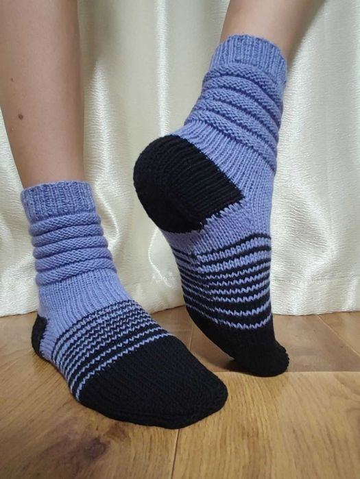 Вязаные носки, теплые