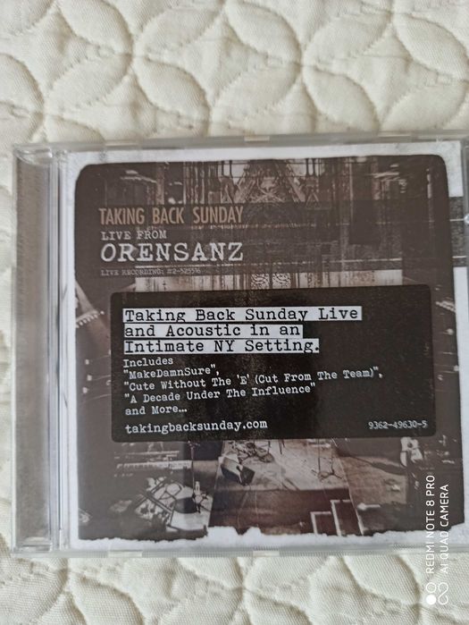 TALKING BACK SUNDAY live orensanz cd
