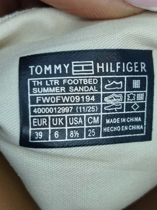 Buty Tommy Hilfiger Th Ltr Footbed Summer Sandal