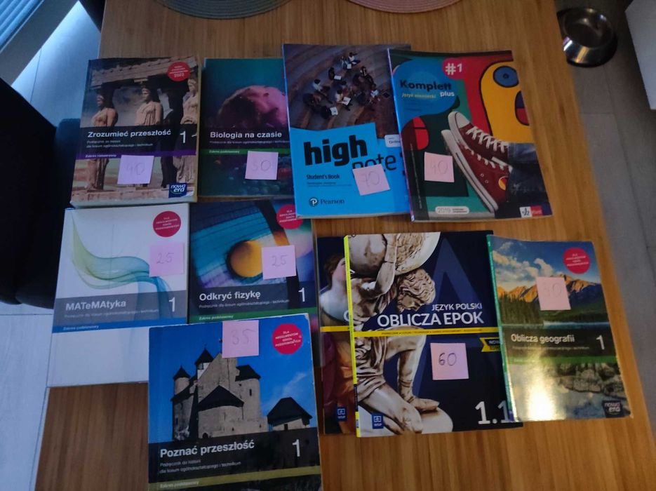 Podręczniki do 1 klasy liceum