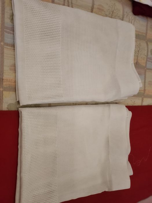Dois cortinados  transparentes 7,3m largura