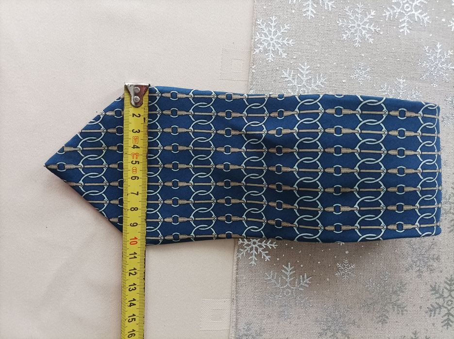 Hermes krawat jedwabny oryginalny