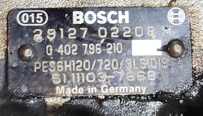 MAN TGA  460 bomba injetora