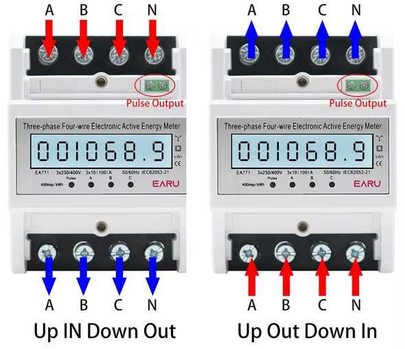 Contador para Quadro Eletrico - Condominios - AC 230-380V TRIFASICO