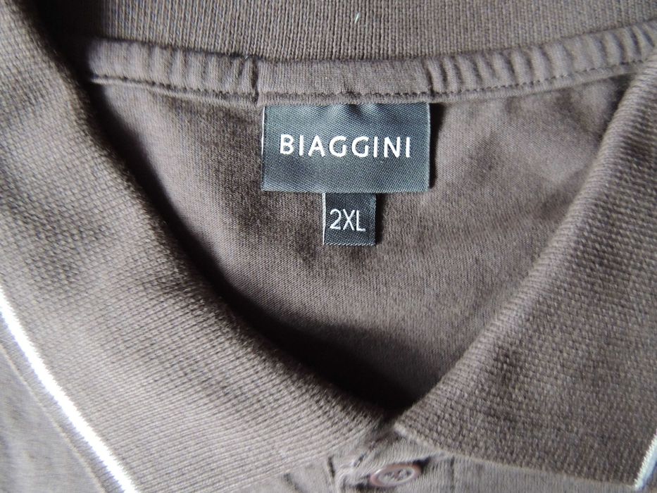 Nowa koszulka polo Biaggini 2XL,w kolorze brązowym, bawełna
