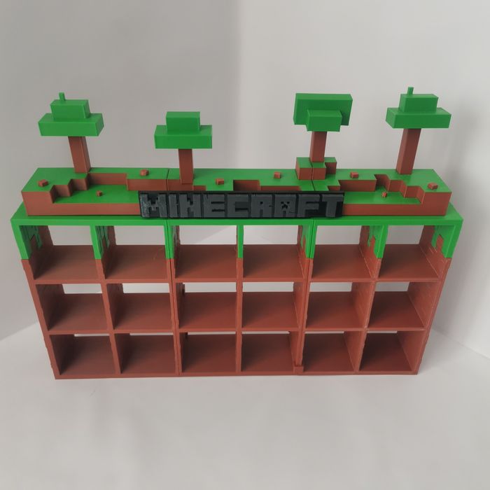 Великий стелаж Minecraft  для фігурок Kinder Joy