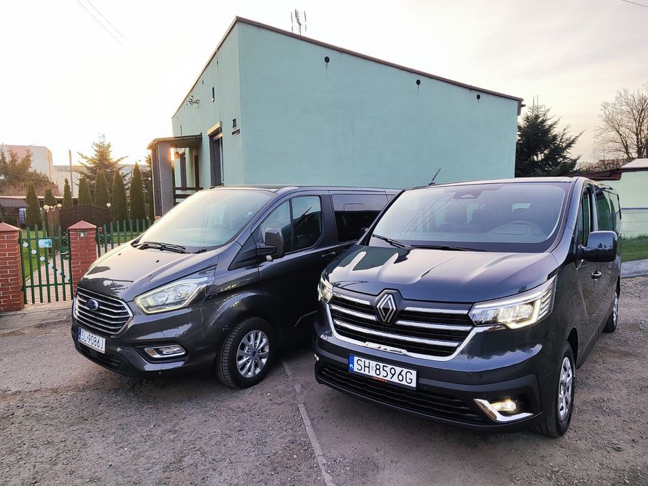 Wynajem osobowe od 50zł. dostawcze długie,średnie,9-osobowe Trafic.