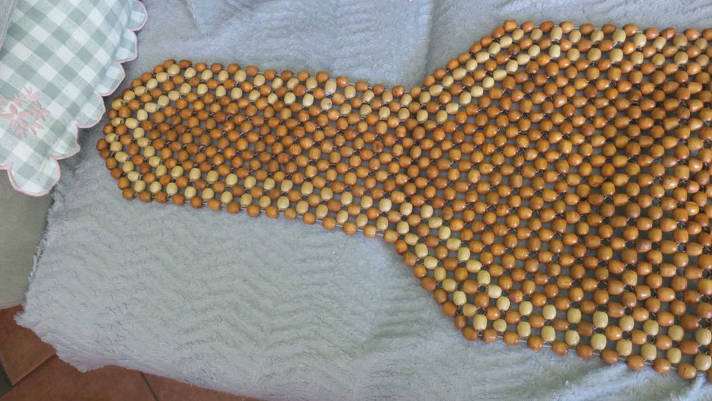 Mata na fotel matokorale mata korale drewniane masażer pokrowce