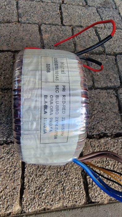 Transformator toroidalny 2x14.5 10A