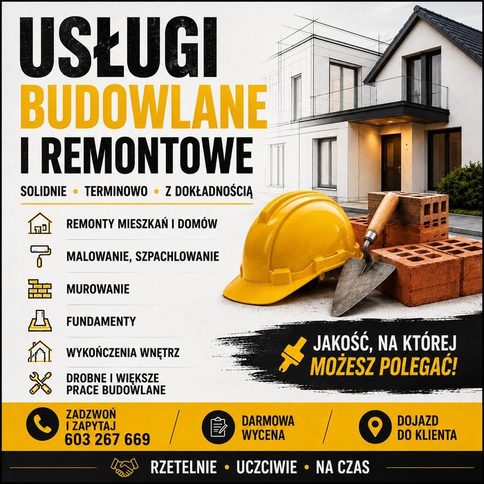 Remonty Mieszkań i Domów | Usługi Budowlane