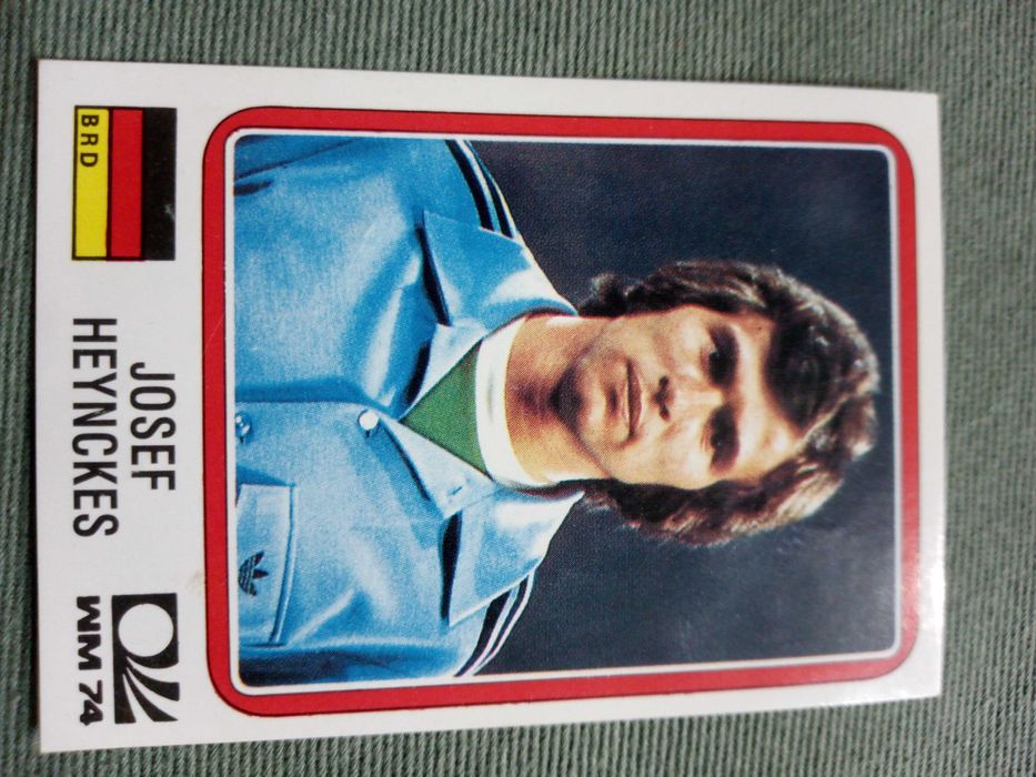 Cromo Panini World Cup Story de Josef Heynckes no Mundial 74
