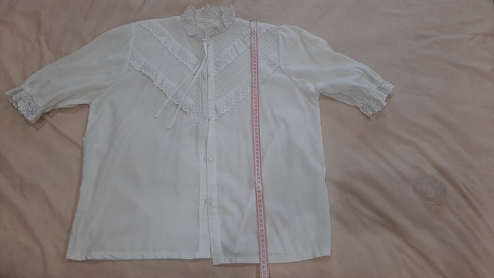 Біла блузка котон кофта блуза