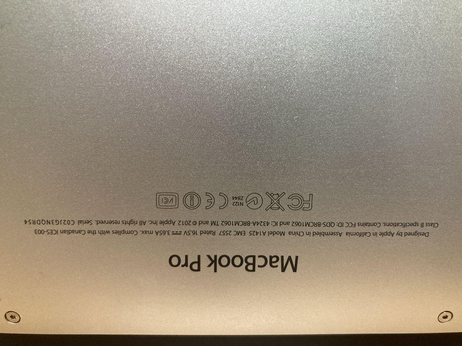 Macbook Pro 13  retina Late 2012