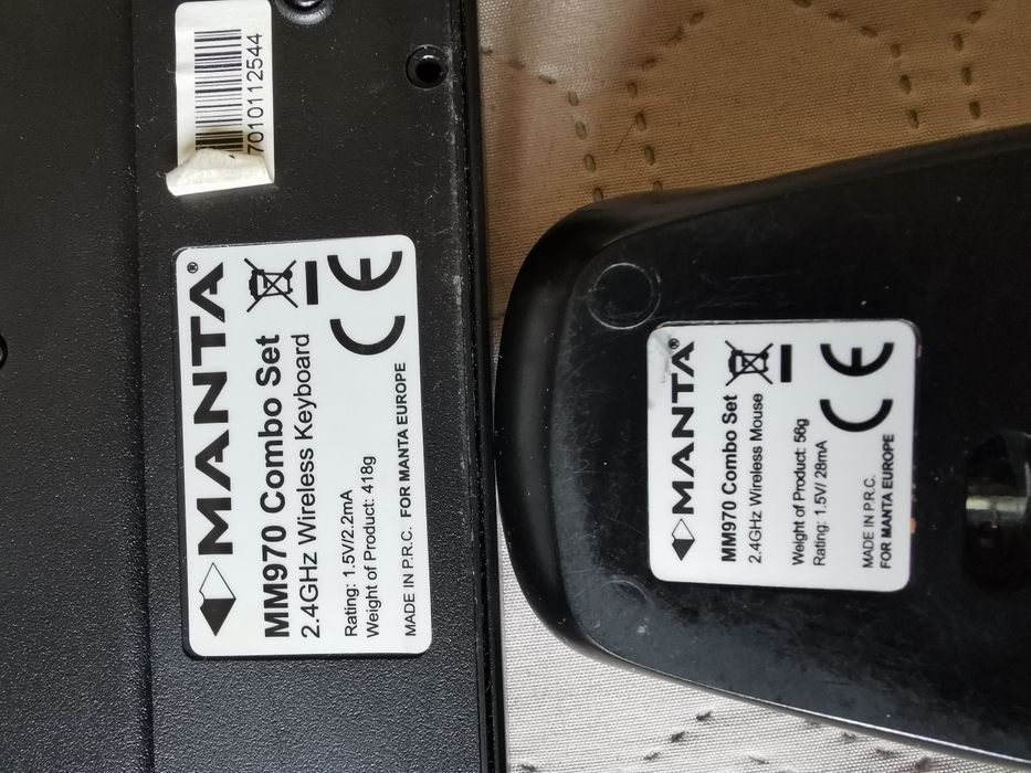 Klawiatura i mysz bezprzewodowa Manta MM970 Combo Set