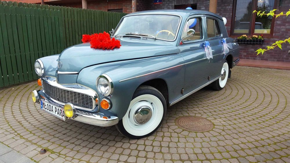 auto auta samochód do ślubu na wesele retro Radom