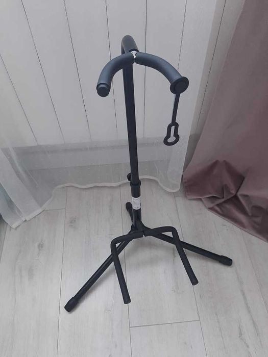 Statyw Gitarowy Stojak Wieszak Na Gitarę Regulowany Blokada Do Gitary