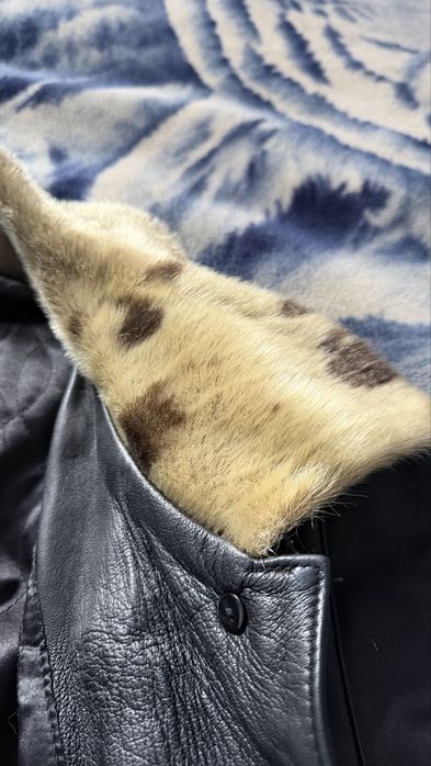 Шкіряне пальто з підкладкою весна-осінь