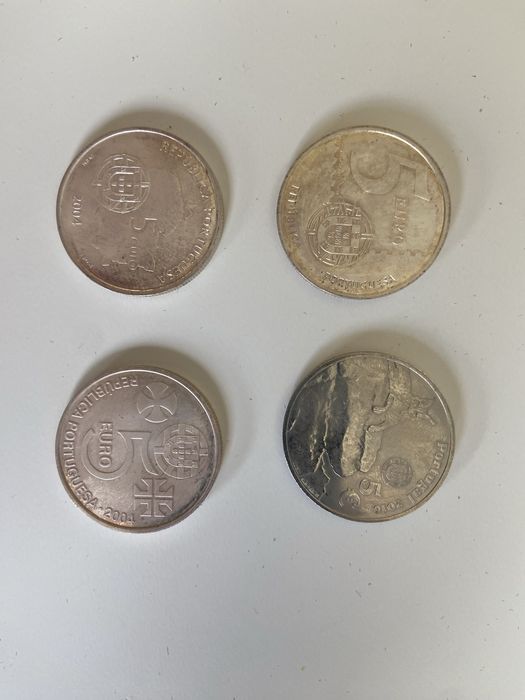 Moedas 5 e 2.5€ comemorativas