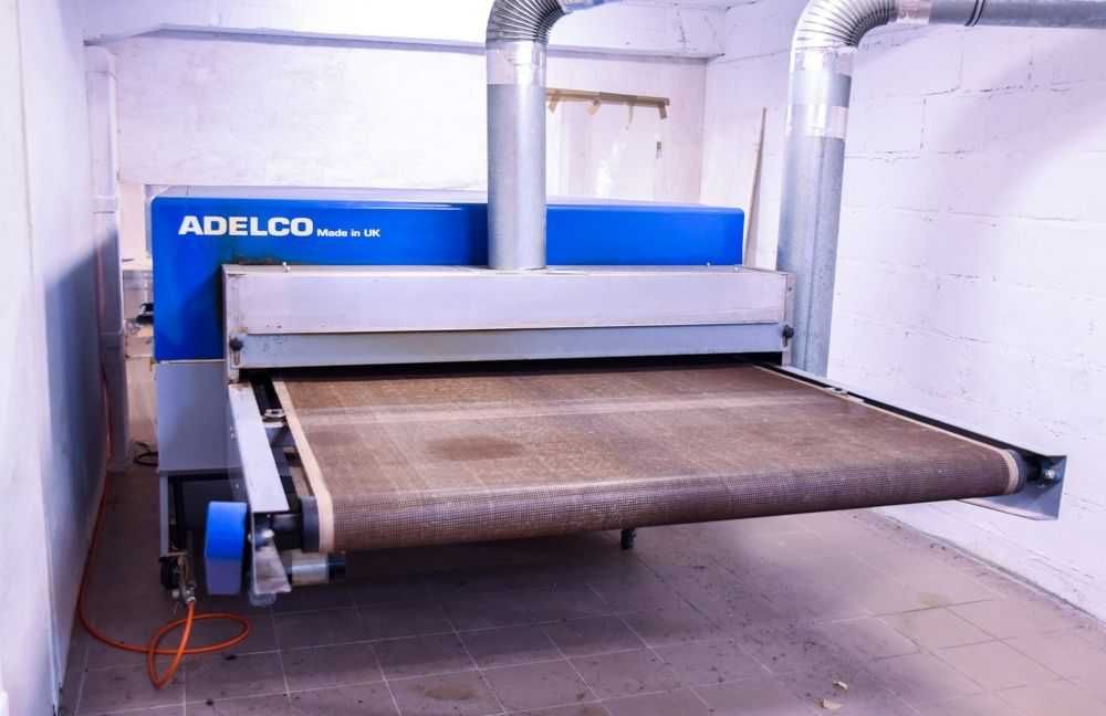 Gazowy Tunel Suszący Adelco do sitodruku, DTG