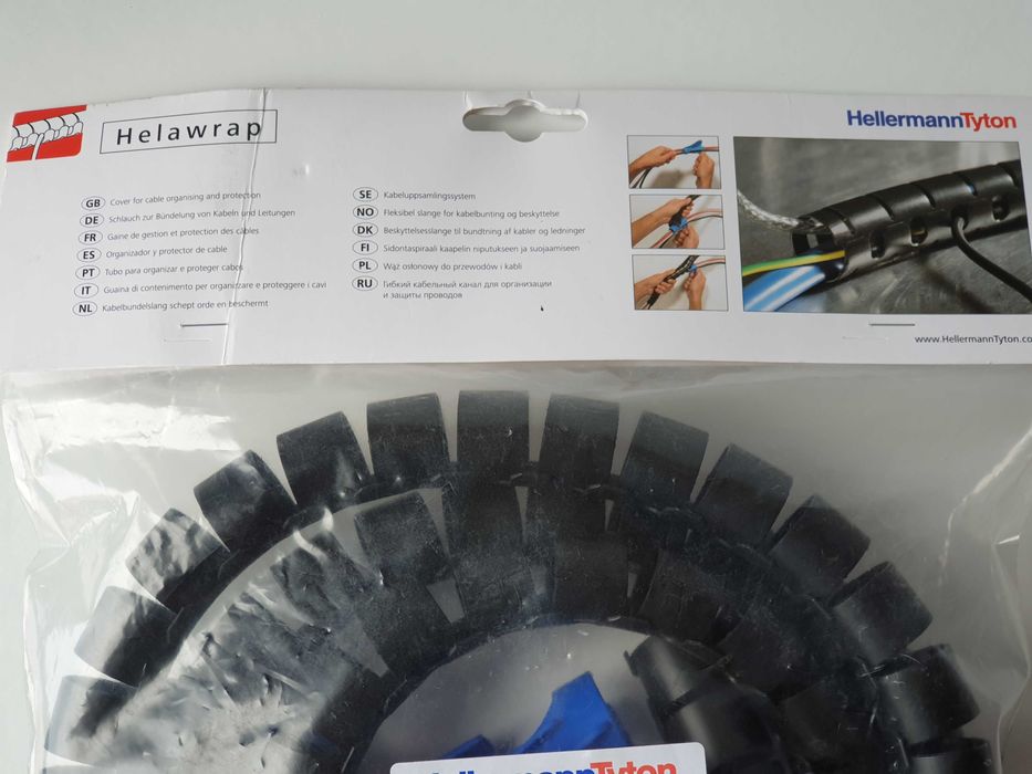 Спіральний органайзер для кабелів HellermannTyton діаметр 25 мм  L 2м