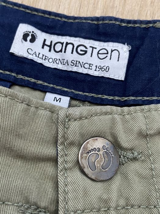 Hang ten M męskie krótkie spodenki spodnie chinosy zielone khaki