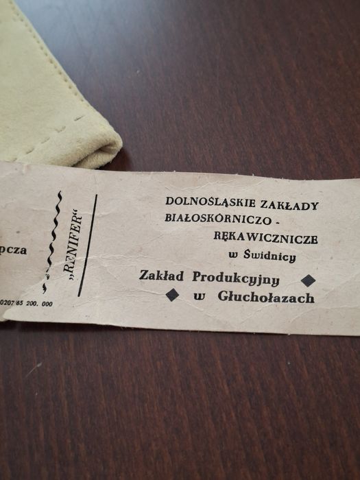 Rękawiczki ze skóry jelenia zamszowej
