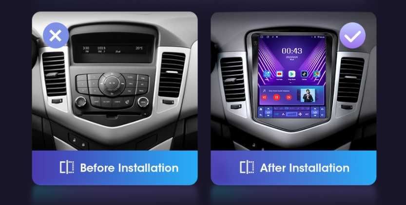 Штатна 2 DIN Android Автомагнитола  магнітола Chevrolet Cruze 2008-12