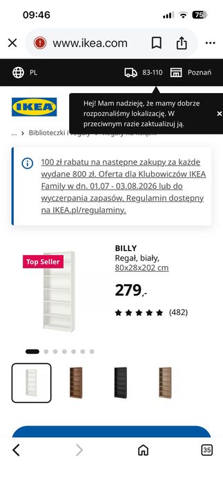 Regał Billy Ikea