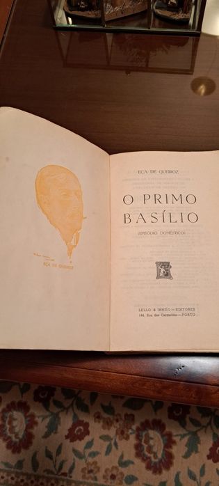 Livro O Primo Basílio, de Eça de Queirós (ed. Rara)