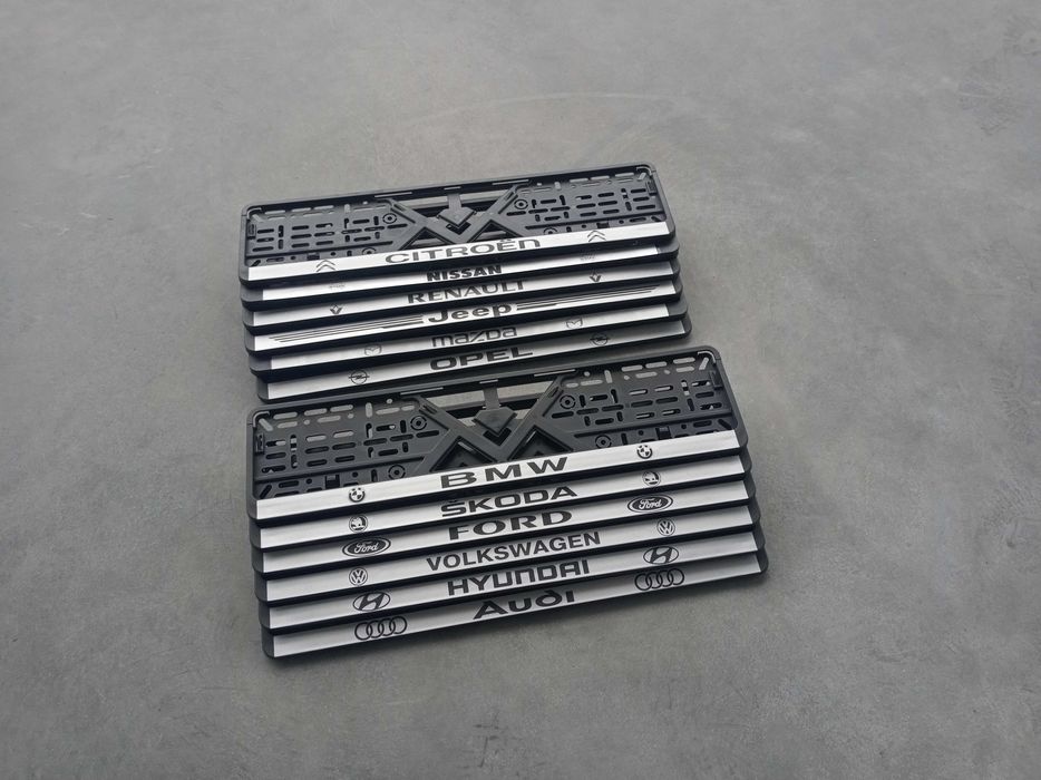 Номерні рамки для авто BMW VW Skoda Ford JEEP Hyundai Opel Mazda Рено