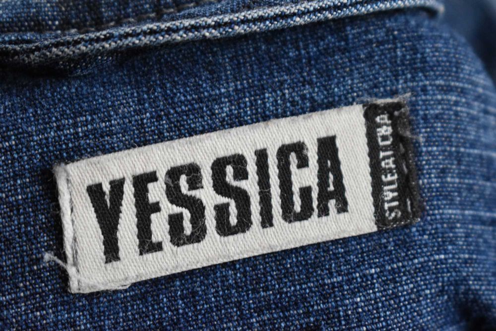 Kurtka jeansowa S M 36 dżinsowa ramoneska katana bluza denim prosta