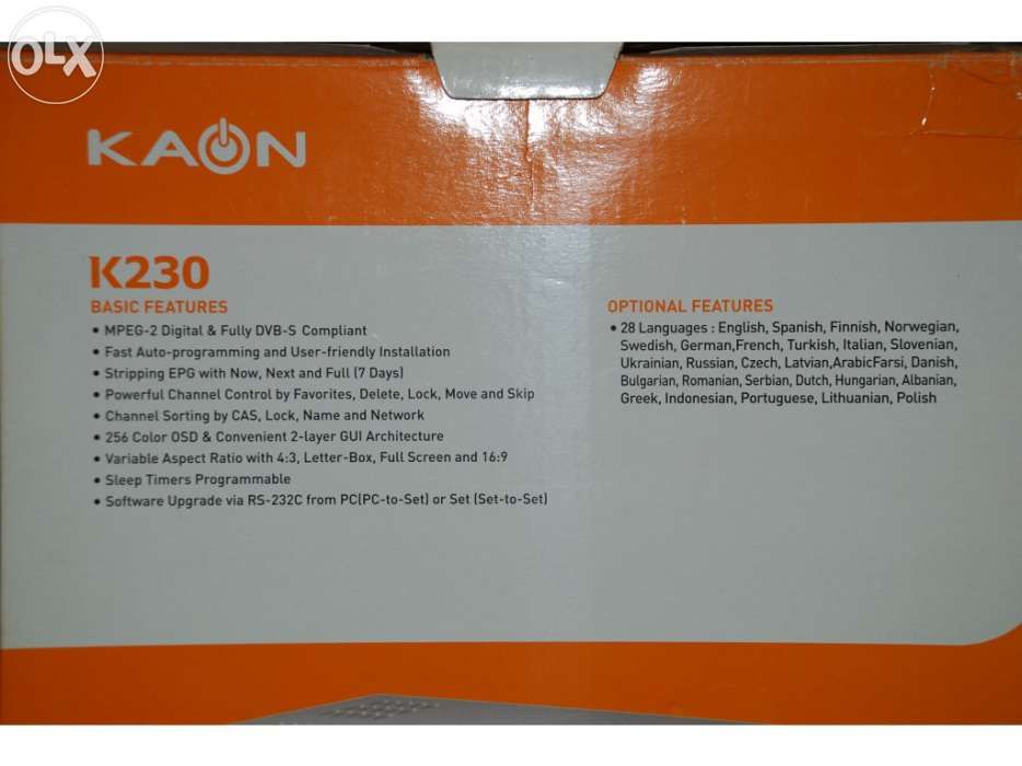 Receptor de satélite kaon k230