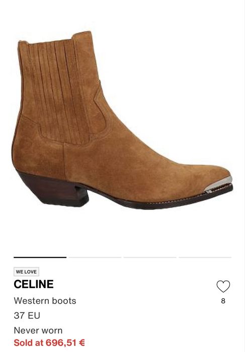 Продам оригінальні ковбойки Celine 38 р