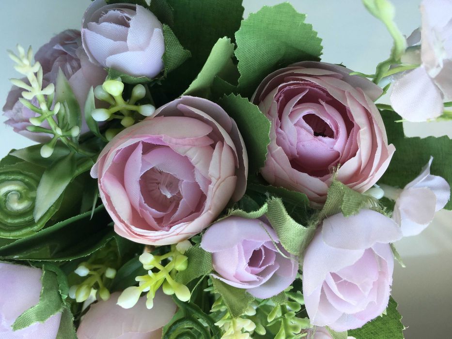 Цветы искусственные роза в горшке 16 х7 см новые