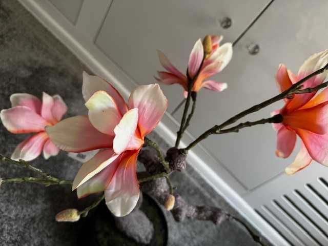 Piękna Magnolia sztuczna w doniczce 80cm drzewko Nowa