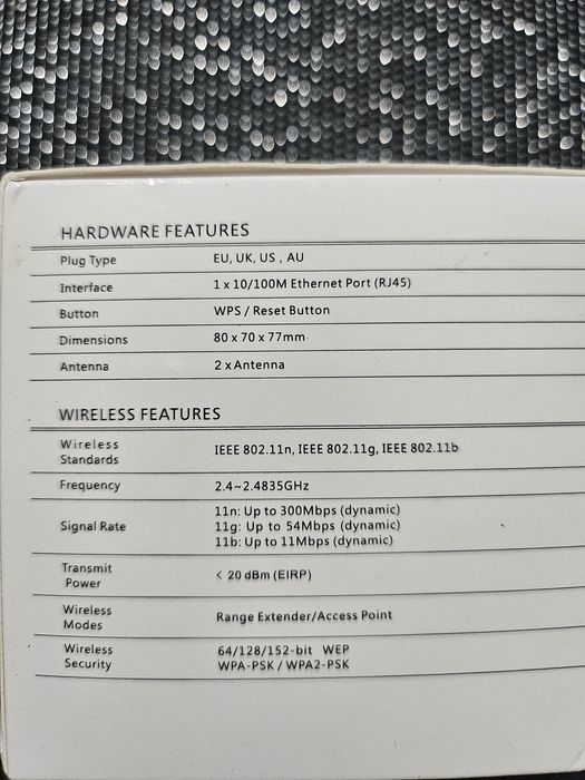 Mocny wzmacniacz sygnału Wi-Fi Wireless-N Pro