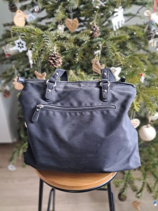 Czarna torebka materiałowa, Gabor