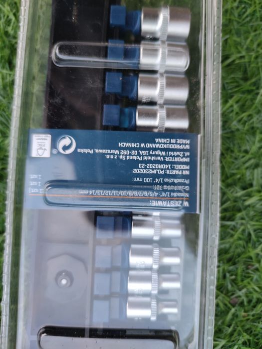 Zestaw 1/4 grzechotka 11 nasadek nasadowe