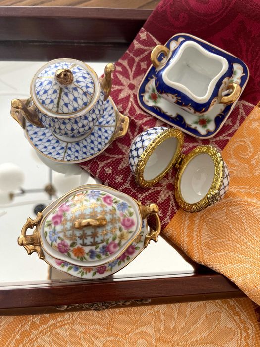 decorações em porcelana verdadeiras