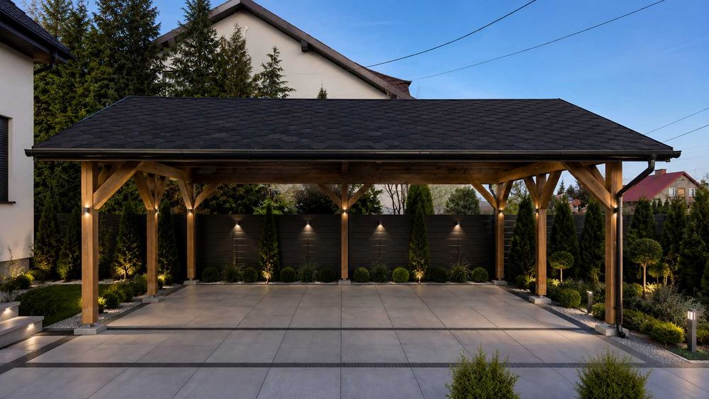 Wiata garażowa 5x6 na 2 auta MODERNA CARPORT DUO | Producent | Montaż