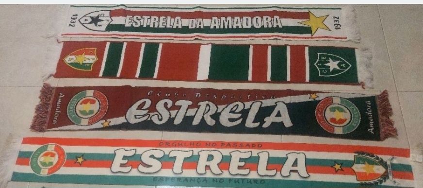 4 echarpes,scarf bufanda do Estrela da Amadora